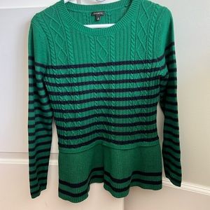 Talbots sweater with flared waist